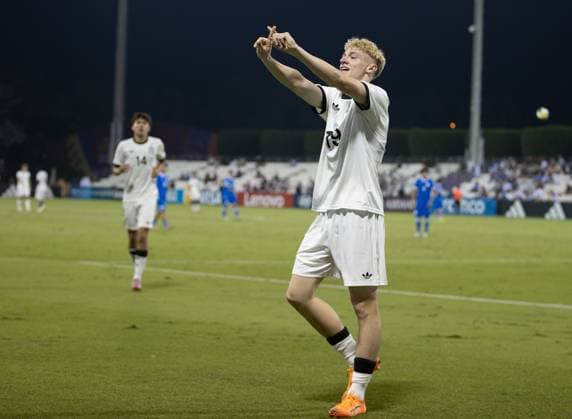 Soccer FIFA U17, U 17 World Cup Qatar 2025 El Salvador vs Germany Group G Match 61 Lasse Eickel Germany, 19 Copyright: xRedhaxHosnixSegganix