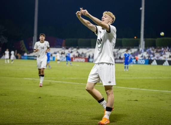 Soccer FIFA U17, U 17 World Cup Qatar 2025 El Salvador vs Germany Group G Match 61 Lasse Eickel Germany, 19 Copyright: xRedhaxHosnixSegganix