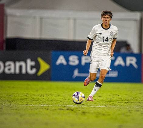 Soccer FIFA U17, U 17 World Cup Qatar 2025 El Salvador vs Germany Group G Match 61 Toni Langsteiner Germany, 14 Copyright: xRedhaxHosnixSegganix
