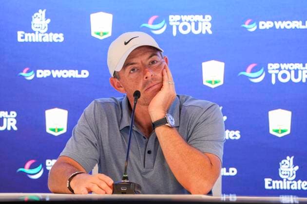 Golf, DP World Tour Championship in Dubai, Press conference