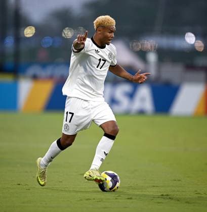 Football, Junior U 17 World Cup 2025 in Doha Qatar Preliminary round 10 11 2025 Group G El Salvador Germany Maik Afri Akumu Germany