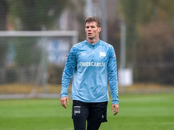 Soccer, Men, Season 2025 26, 2 Bundesliga, Hertha BSC, Training, Luca Schuler Hertha BSC , 11 11 2025, Copyright: xSebastianxRäppold MatthiasxKochx
