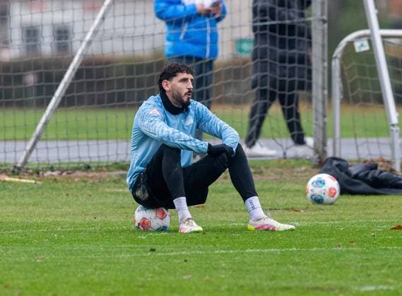 Soccer, Men, Season 2025 26, 2 Bundesliga, Hertha BSC, Training, Agustin Rogel Hertha BSC , 11 11 2025, Copyright: xSebastianxRäppold MatthiasxKochx