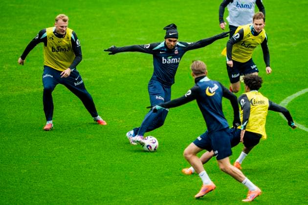 Football, World Cup qualifiers, Norway national team, Training