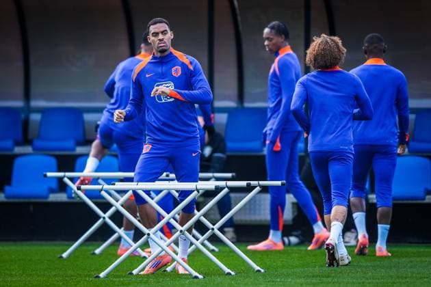 ZEIST , 11-11-2025 , KNVB Campus , season 2025 2026 , Dutch International football , Training session Netherlands , picture shows Netherlands player Ryan Gravenberch Training session Netherlands 11-11-2025  x31985822x Copyright: