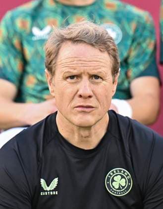 Republic of Ireland v Paraguay: Group J - FIFA U-17 World Cup Qatar 2025 Colin Obrien, Head Coach of Republic of Ireland loks on prior to the FIFA U-17 World Cup Qatar 2025 Group J match between Republic of Ireland v Paraguay in Doha, Qatar, on November 11, 2025. DOHA Qatar Copyright: xNOUSHADxTHEKKAYILx