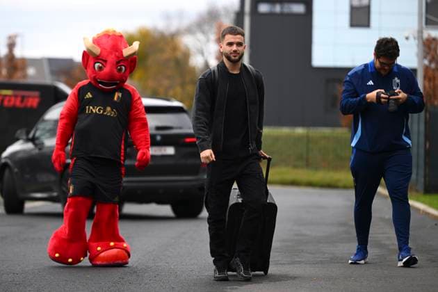Kazakhstan v Belgium - FIFA World Cup, WM, Weltmeisterschaft, Fussball 2026 UEFA Qualifier - Media Activities 11 11 2025 TUBIZE, BELGIUM - NOVEMBER 11 : Raskin Nicolas midfielder of Belgium arrives at the training grounds of the Royal Belgian Football Association ahead of the FIFA World Cup 2026 European Qualifiers match between Kazakhstan and Belgium on November 11, 2025 in Tubize, Belgium, 11 11 2025 Tubize Belgium  Copyright: xVincentxKalutx