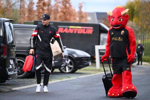 Kazakhstan v Belgium - FIFA World Cup, WM, Weltmeisterschaft, Fussball 2026 UEFA Qualifier - Media Activities 11 11 2025 TUBIZE, BELGIUM - NOVEMBER 11 : Meunier Thomas defender of Belgium arrives at the training grounds of the Royal Belgian Football Association ahead of the FIFA World Cup 2026 European Qualifiers match between Kazakhstan and Belgium on November 11, 2025 in Tubize, Belgium, 11 11 2025 Tubize Belgium  Copyright: xVincentxKalutx