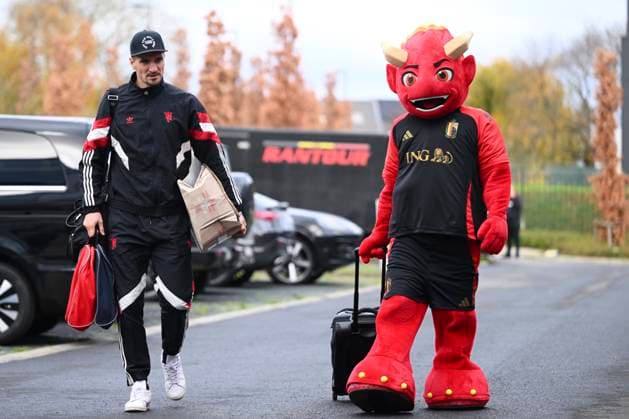 Kazakhstan v Belgium - FIFA World Cup, WM, Weltmeisterschaft, Fussball 2026 UEFA Qualifier - Media Activities 11 11 2025 TUBIZE, BELGIUM - NOVEMBER 11 : Meunier Thomas defender of Belgium arrives at the training grounds of the Royal Belgian Football Association ahead of the FIFA World Cup 2026 European Qualifiers match between Kazakhstan and Belgium on November 11, 2025 in Tubize, Belgium, 11 11 2025 Tubize Belgium  Copyright: xVincentxKalutx