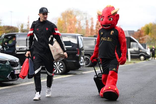 Kazakhstan v Belgium - FIFA World Cup, WM, Weltmeisterschaft, Fussball 2026 UEFA Qualifier - Media Activities 11 11 2025 TUBIZE, BELGIUM - NOVEMBER 11 : Meunier Thomas defender of Belgium arrives at the training grounds of the Royal Belgian Football Association ahead of the FIFA World Cup 2026 European Qualifiers match between Kazakhstan and Belgium on November 11, 2025 in Tubize, Belgium, 11 11 2025 Tubize Belgium  Copyright: xVincentxKalutx