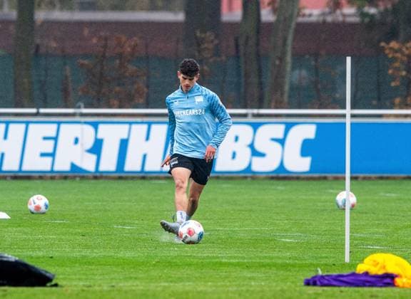 Soccer, Men, Season 2025 26, 2 Bundesliga, Hertha BSC, Training, Janne Berner Hertha BSC , 11 11 2025, Copyright: xSebastianxRäppold MatthiasxKochx