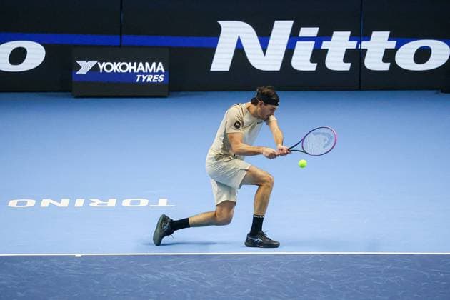 TENNIS - Internazionali di Tennis - Nitto ATP, Tennis Herren Finals 2025 Taylor Fritz (USA) during Nitto ATP Finals 2025, International Tennis match in Turin, Italy, November 11 2025 Turin Italy  Copyright: xIPAxSport ABACAx