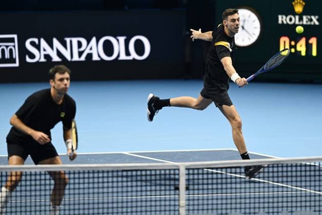 Db Torino 11 11 2025 - ATP, Tennis Herren Finals Daniele Buffa Image nella foto: Marcel Granollers-Horacio Zeballos 