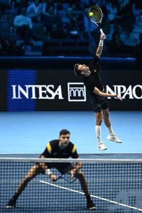 Db Torino 11 11 2025 - ATP, Tennis Herren Finals Daniele Buffa Image nella foto: Marcel Granollers-Horacio Zeballos 