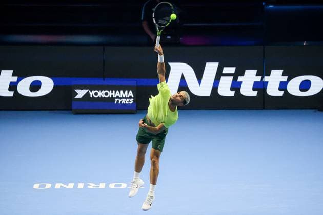TENNIS - Internazionali di Tennis - Nitto ATP, Tennis Herren Finals 2025 Carlos Alcaraz (ESP) during Nitto ATP Finals 2025, International Tennis match in Turin, Italy, November 11 2025 Turin Italy  Copyright: xIPAxSport ABACAx