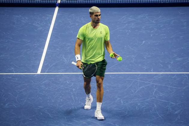 TENNIS - Internazionali di Tennis - Nitto ATP, Tennis Herren Finals 2025 Carlos Alcaraz (ESP) during Nitto ATP Finals 2025, International Tennis match in Turin, Italy, November 11 2025 Turin Italy  Copyright: xIPAxSport ABACAx