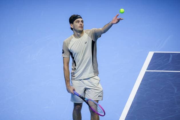 TENNIS - Internazionali di Tennis - Nitto ATP, Tennis Herren Finals 2025 Taylor Fritz (USA) during Nitto ATP Finals 2025, International Tennis match in Turin, Italy, November 11 2025 Turin Italy  Copyright: xIPAxSport ABACAx