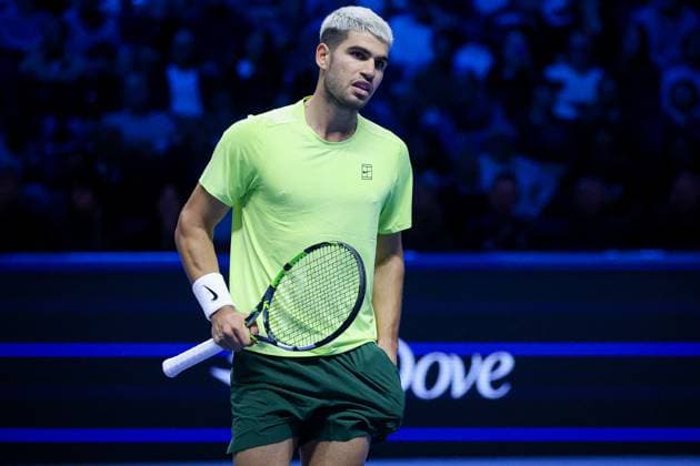 TENNIS - Internazionali di Tennis - Nitto ATP, Tennis Herren Finals 2025 Carlos Alcaraz (ESP) during Nitto ATP Finals 2025, International Tennis match in Turin, Italy, November 11 2025 Turin Italy  Copyright: xIPAxSport ABACAx