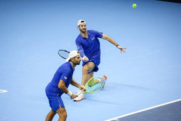 Simone Bolelli and Andrea Vavassori during Nitto ATP, Tennis Herren Finals 2025, International Tennis match in Turin, Italy, November 11 2025  Copyright: xRobertaxCorradin IPAxSportx xipa-agency.netx xx IPA_67832491 IPA_Agency_IPA67832491