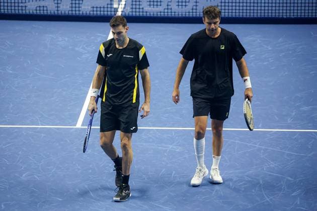 TENNIS - Internazionali di Tennis - Nitto ATP, Tennis Herren Finals 2025 Horacio Zeballos and Marcel Granollers during Nitto ATP Finals 2025, International Tennis match in Turin, Italy, November 11 2025 Turin Italy  Copyright: xIPAxSport ABACAx