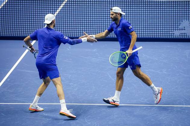TENNIS - Internazionali di Tennis - Nitto ATP, Tennis Herren Finals 2025 Simone Bolelli and Andrea Vavassori during Nitto ATP Finals 2025, International Tennis match in Turin, Italy, November 11 2025 Turin Italy  Copyright: xIPAxSport ABACAx