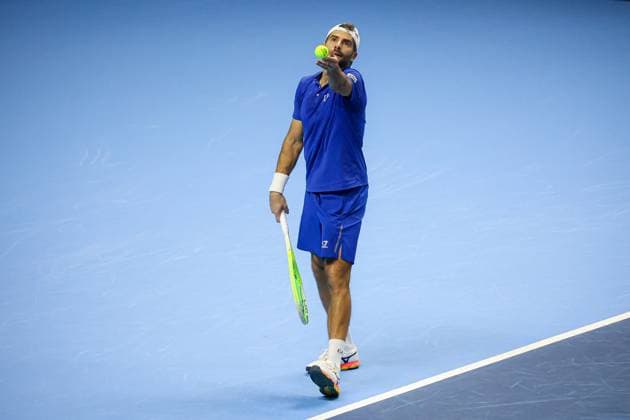 TENNIS - Internazionali di Tennis - Nitto ATP, Tennis Herren Finals 2025 Simone Bolelli during Nitto ATP Finals 2025, International Tennis match in Turin, Italy, November 11 2025 Turin Italy  Copyright: xIPAxSport ABACAx