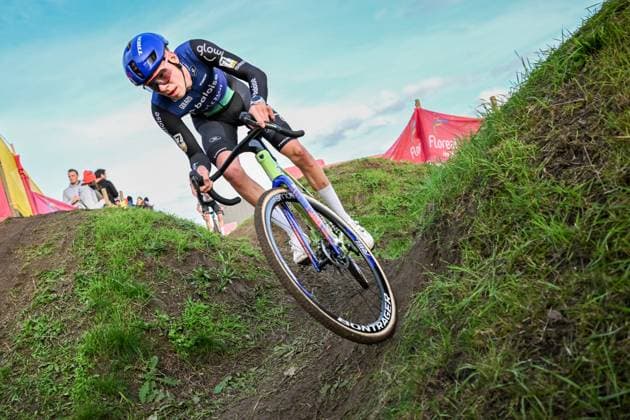 Dutch Pim Ronhaar pictured in action during the men s elite race at the Jaarmarktcross cyclocross cycling event in Niel, race 3 8 of the Superprestige competition, on Tuesday 11 November 2025. DAVIDxPINTENS  x140921744x