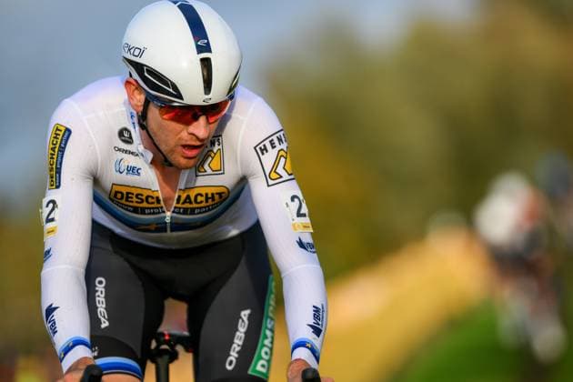 Belgian Toon Aerts pictured in action during the men s elite race at the Jaarmarktcross cyclocross cycling event in Niel, race 3 8 of the Superprestige competition, on Tuesday 11 November 2025. DAVIDxPINTENS  x140921783x