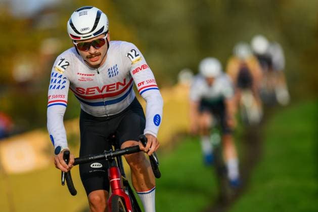 British Cameron Mason pictured in action during the men s elite race at the Jaarmarktcross cyclocross cycling event in Niel, race 3 8 of the Superprestige competition, on Tuesday 11 November 2025. DAVIDxPINTENS  x140921819x