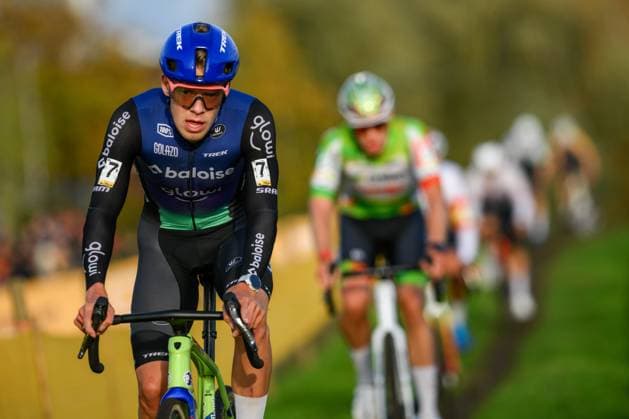 Dutch Pim Ronhaar pictured in action during the men s elite race at the Jaarmarktcross cyclocross cycling event in Niel, race 3 8 of the Superprestige competition, on Tuesday 11 November 2025. DAVIDxPINTENS  x140921832x