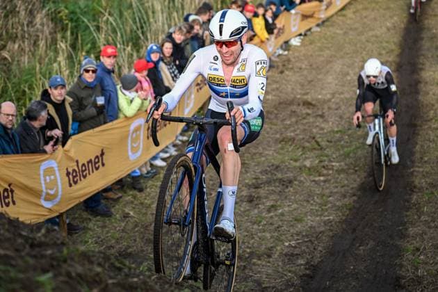 Belgian Toon Aerts pictured in action during the men s elite race at the Jaarmarktcross cyclocross cycling event in Niel, race 3 8 of the Superprestige competition, on Tuesday 11 November 2025. DAVIDxPINTENS  x140921857x