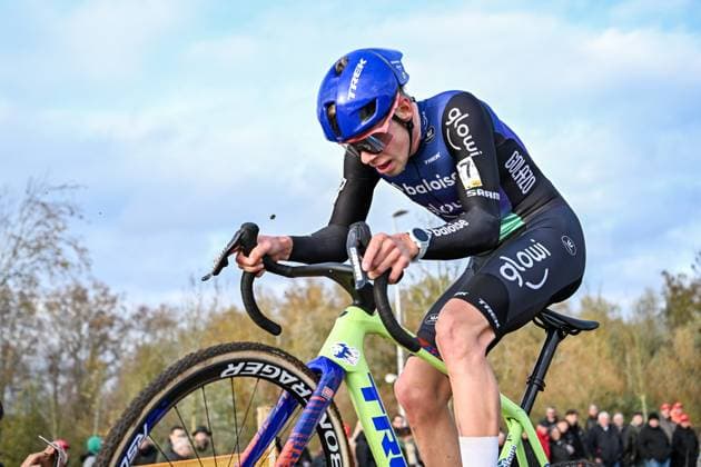 Dutch Pim Ronhaar pictured in action during the men s elite race at the Jaarmarktcross cyclocross cycling event in Niel, race 3 8 of the Superprestige competition, on Tuesday 11 November 2025. DAVIDxPINTENS  x140921862x