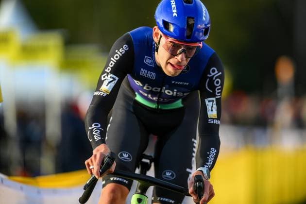 Dutch Pim Ronhaar pictured in action during the men s elite race at the Jaarmarktcross cyclocross cycling event in Niel, race 3 8 of the Superprestige competition, on Tuesday 11 November 2025. DAVIDxPINTENS  x140921913x