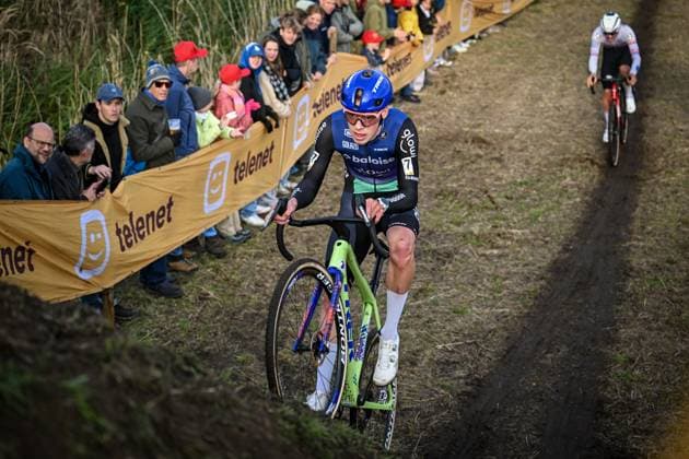 Dutch Pim Ronhaar pictured in action during the men s elite race at the Jaarmarktcross cyclocross cycling event in Niel, race 3 8 of the Superprestige competition, on Tuesday 11 November 2025. DAVIDxPINTENS  x140921919x