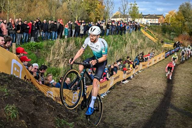 Dutch Joris Nieuwenhuis pictured in action during the men s elite race at the Jaarmarktcross cyclocross cycling event in Niel, race 3 8 of the Superprestige competition, on Tuesday 11 November 2025. DAVIDxPINTENS  x140921948x