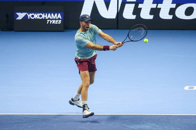Tim Putz (GER) and Kevin Krawietz (GER) during Nitto ATP, Tennis Herren Finals 2025, International Tennis match in Turin, Italy, November 11 2025  Copyright: xRobertaxCorradin IPAxSportx xipa-agency.netx xx IPA_67835337 IPA_Agency_IPA67835337