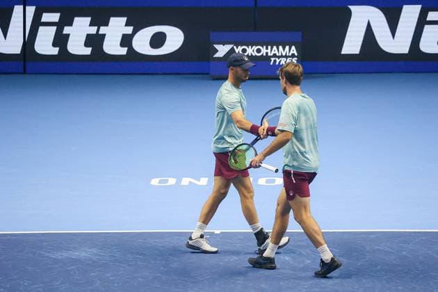 TENNIS - Internazionali di Tennis - Nitto ATP, Tennis Herren Finals 2025 Tim Putz (GER) and Kevin Krawietz (GER) during Nitto ATP Finals 2025, International Tennis match in Turin, Italy, November 11 2025 Turin Italy  Copyright: xIPAxSport ABACAx