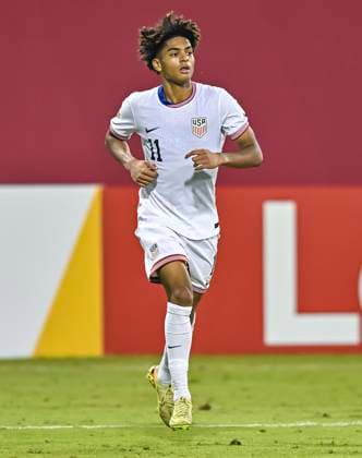 Czechia v USA : Group I - FIFA U-17 World Cup Qatar 2025 Mathis Albert of the United States reacts during the FIFA U-17 World Cup Qatar 2025 Group I match between Czechia v USA in Doha, Qatar, on November 11, 2025. DOHA Qatar Copyright: xNOUSHADxTHEKKAYILx