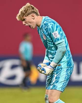 Czechia v USA : Group I - FIFA U-17 World Cup Qatar 2025 Aidan Stoke of the United States reacts after the FIFA U-17 World Cup Qatar 2025 Group I match between Czechia v USA in Doha, Qatar, on November 11, 2025. DOHA Qatar Copyright: xNOUSHADxTHEKKAYILx