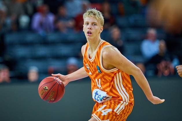 Portrait, Portraet, Freehand of Teo Milicic ratiopharm ulm, 44 GER, ratiopharm ulm vs Cosea JL Bourg en Bresse, Basketball, Matchday 7, BKT EuroCup, Season 2025 2026, 11 11 2025 GER, ratiopharm ulm vs Cosea JL Bourg en Bresse, Basketball, Matchday 7, BKT EuroCup, Season 2025 2026, 11 11 2025 Neu Ulm Copyright: xEibner-Pressefoto GeraldxOelze-dexStoppanyx EP_ODS