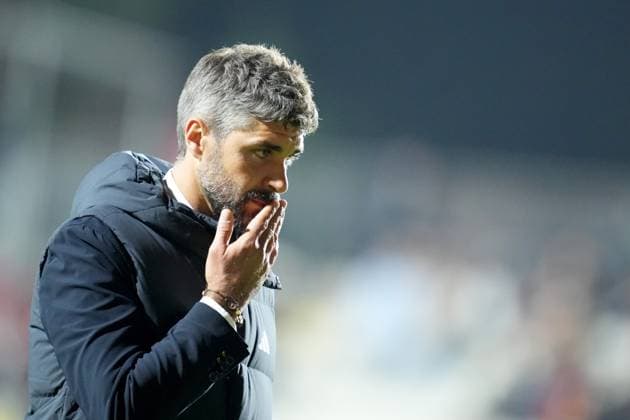 AS Roma s head coach Luca Rossettini during the Uefa Women™s Champions League soccer match between Roma and Valerenga Football at the Rome s Tre Fontane stadium, Italy - Tuesday November 11, 2025 - Soccer ( Photo by Alfredo Falcone LaPresse )  Copyright: xAlfredoxFalcone LaPressex