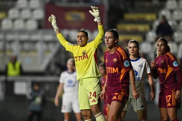AS Roma v Valerenga Fotball - UEFA Women s Champions League 2025 26 League Phase MD3 Rachele Baldi of A.S. Roma Femminile is in action during the Women s Champions League Matchday 3 between A.S. Roma and Valerenga Fotball Damer at the Tre Fontane Stadium in Rome, Italy, on November 11, 2025. Rome Italy  Copyright: xDomenicoxCippitellix originalFilename:cippitelli-asromavv251111_npthR.jpg