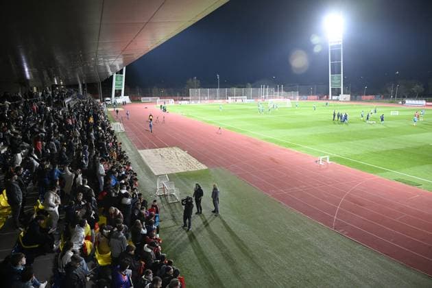 Spain National Football Team training session MADRID, SPAIN - NOVEMBER 11: Fans watch the Spain National Football Team training ahead of 2026 FIFA World Cup, WM, Weltmeisterschaft, Fussball European Qualifiers Group E football match against Georgia at the Spanish Football Federation s facilities at Las Rozas Soccer City of Madrid, Spain on November 11, 2025. Burak Akbulut Anadolu Madrid Spain. Editorial use only. Please get in touch for any other usage.  Copyright: x2025xAnadoluxBurakxAkbulutx