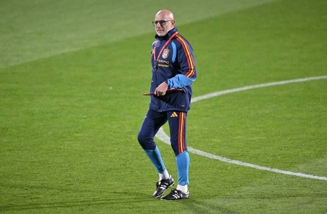 Spain National Football Team training session MADRID, SPAIN - NOVEMBER 11: Head coach Luis de la Fuente of Spain National Football Team leads the training session ahead of 2026 FIFA World Cup, WM, Weltmeisterschaft, Fussball European Qualifiers Group E football match against Georgia at the Spanish Football Federation s facilities at Las Rozas Soccer City of Madrid, Spain on November 11, 2025. Burak Akbulut Anadolu Madrid Spain. Editorial use only. Please get in touch for any other usage.  Copyright: x2025xAnadoluxBurakxAkbulutx