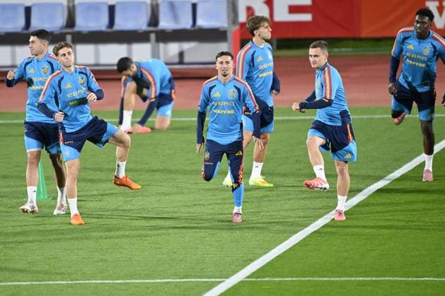 Spain National Football Team training session MADRID, SPAIN - NOVEMBER 11: Spain National Football Team players attend the training session ahead of 2026 FIFA World Cup, WM, Weltmeisterschaft, Fussball European Qualifiers Group E football match against Georgia at the Spanish Football Federation s facilities at Las Rozas Soccer City of Madrid, Spain on November 11, 2025. Burak Akbulut Anadolu Madrid Spain. Editorial use only. Please get in touch for any other usage.  Copyright: x2025xAnadoluxBurakxAkbulutx