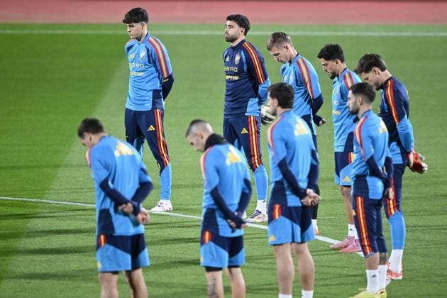 Spain National Football Team training session MADRID, SPAIN - NOVEMBER 11: Spain National Football Team players attend the training session ahead of 2026 FIFA World Cup, WM, Weltmeisterschaft, Fussball European Qualifiers Group E football match against Georgia at the Spanish Football Federation s facilities at Las Rozas Soccer City of Madrid, Spain on November 11, 2025. Burak Akbulut Anadolu Madrid Spain. Editorial use only. Please get in touch for any other usage.  Copyright: x2025xAnadoluxBurakxAkbulutx