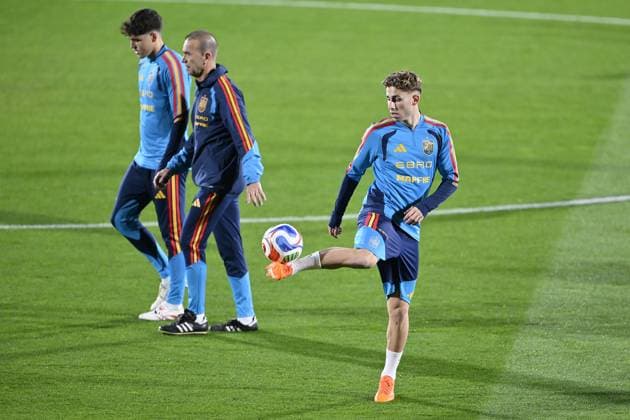 Football, World Cup qualifiers, Spain national team, Training