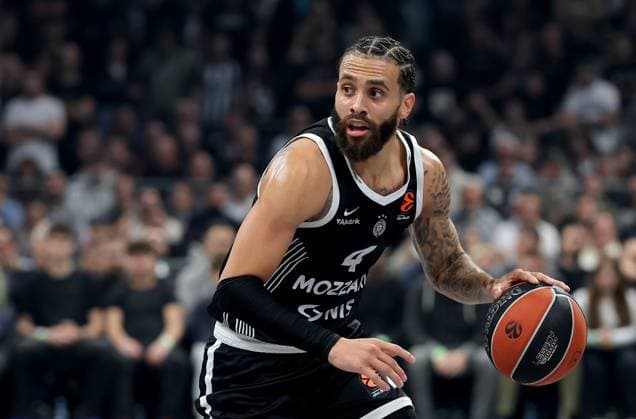 Partizan v Monaco, Euroleague, season 2025 2026, round 10 Belgrade, Serbia. 11th Nov, 2025. Partizan s Duane Washington during Euroleague basketball match between Partizan and AS Monaco on November 11. 2025. in Belgrade, Serbia. Belgrade Serbia Copyright: xPedjaxMilosavljevic STARSPORTx