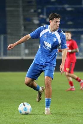 11 11 2025 Soccer Men 2025 2026 Regionalliga Nordost 15 Matchday 1 FC Magdeburg II U23 FC Hertha 03 Zehlendorf Avnet Arena Magdeburg Felix Vogler FCM looking for a pass option Magdeburg Saxony Anhalt Germany