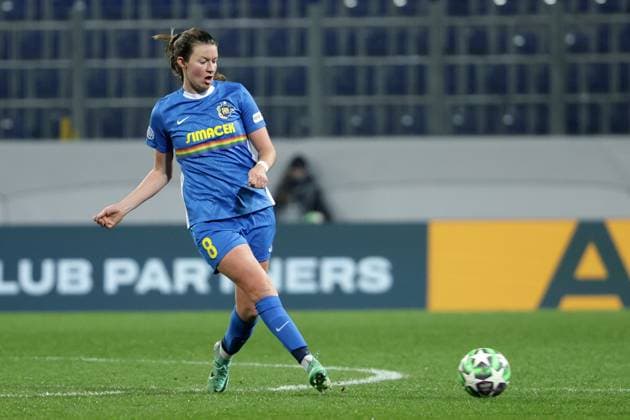 SOCCER - WCL, St.Poelten vs Chelsea SANKT POELTEN,AUSTRIA,11.NOV.25 - SOCCER - UEFA Women s Champions League, SKN Sankt Poelten vs Chelsea FC. Image shows Victoria Laino (St.Poelten).  GEPAxpictures xWalterxLuger